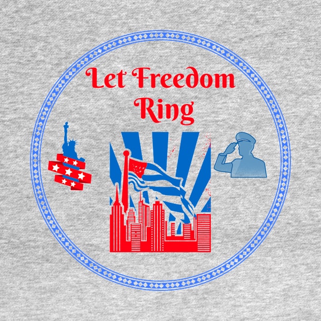 Freedom Rings by Positive Inspiring T-Shirt Designs